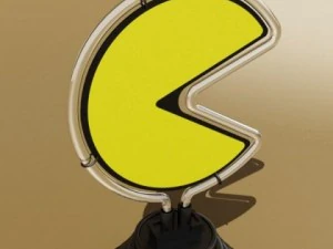 table lamp pacman ghost 3D Model