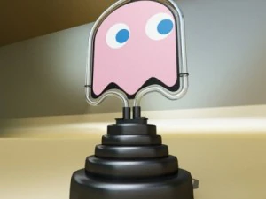 table lamp pacman ghost 3D Model