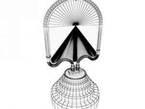 table lamp pacman ghost 3D Model