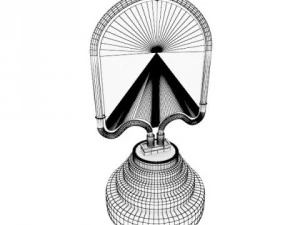 table lamp pacman ghost 3D Model