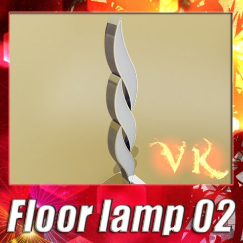 modern floor lamp 02 3D Model .c4d .max .obj .3ds .fbx .stl .blend 