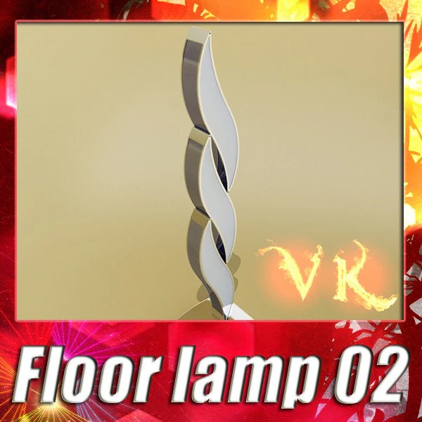 modern floor lamp 02 3D Model .c4d .max .obj .3ds .fbx .stl .blend 