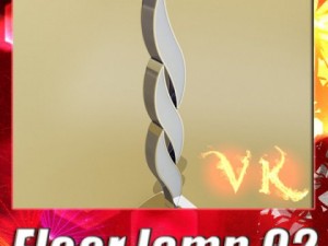 modern floor lamp 02 3D Model