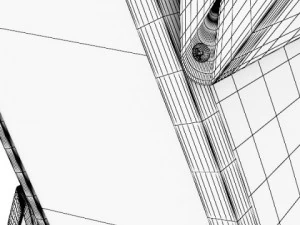 modern floor lamp 02 3D Model