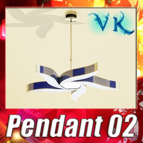 modern pendant lamp 02 3D मॉडल .c4d .max .obj .3ds .fbx .stl .blend 
