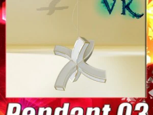 moderne Pendelleuchte 03 3D Modell
