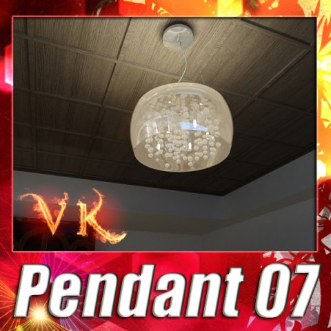 modern pendant lamp 07 3D 模型 .c4d .max .obj .3ds .fbx .stl .blend 