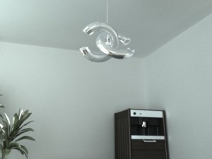 modern pendant lamp 08 Model 3D
