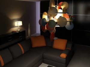 modern pendant lamp 09 3D Model