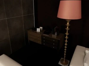 modern floor lamp 08 lunette 3D Model