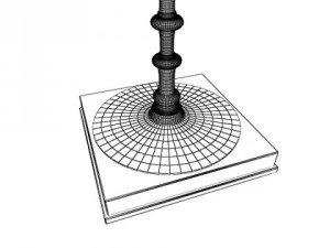 modern floor lamp 08 lunette 3D Model