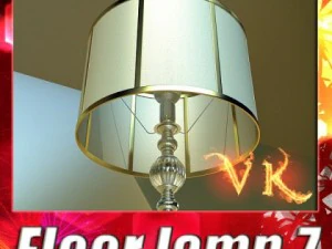 10 modern floor lamps 3D Model