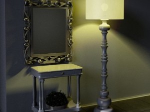 10 modern floor lamps Model 3D