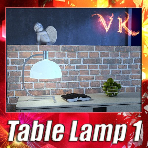 modern table lamp 01 as1c 3D Model .c4d .max .obj .3ds .fbx .stl .blend 