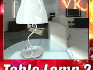 modern table lamp 02 circle t 28 3D Model