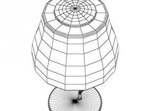 modern table lamp 02 circle t 28 3D Model