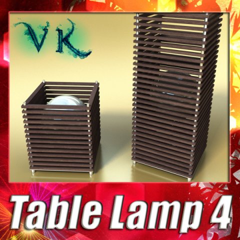 modern table lamp 04 koshi 3D Model .c4d .max .obj .3ds .fbx .stl .blend 