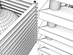 modern table lamp 04 koshi 3D Model