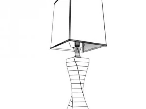 modern table lamp 07 silver 3D Model