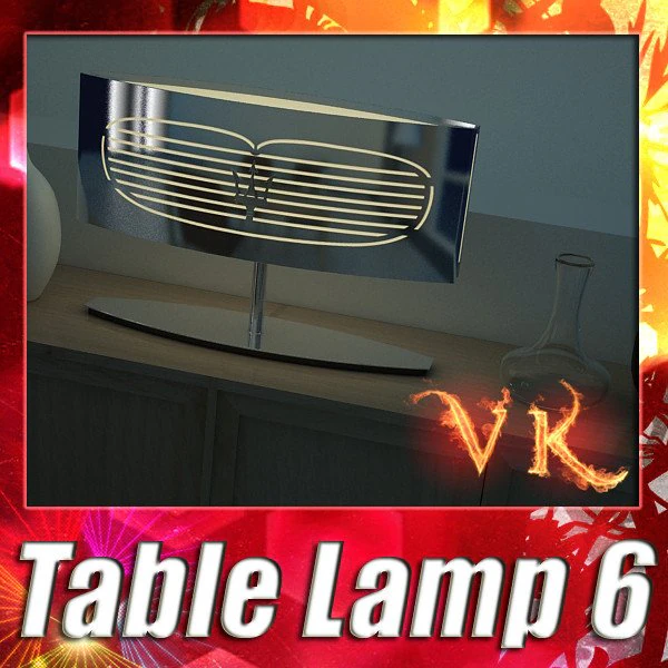 modern table lamp 06 maserati 3D Model .c4d .max .obj .3ds .fbx .stl .blend 