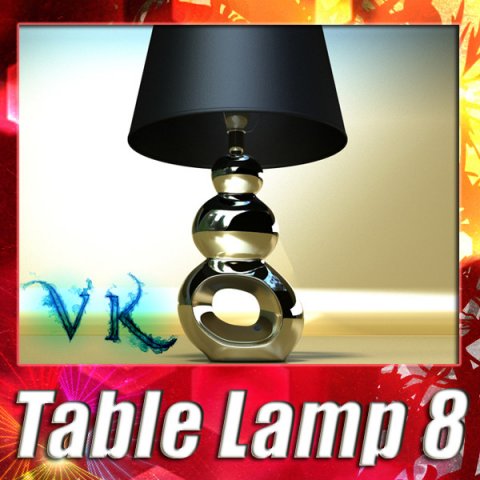 modern contempo table lamp 08 3D Модель .c4d .max .obj .3ds .fbx .stl .blend 