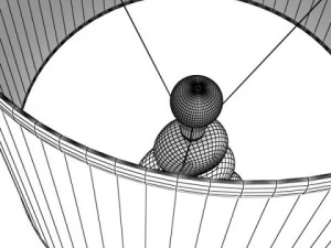 modern contempo table lamp 08 3D Model