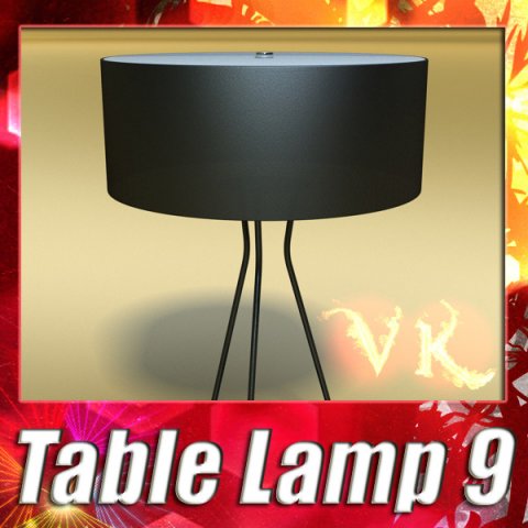 modern table lamp 09 tesla estiluz 3D 모델 .c4d .max .obj .3ds .fbx .stl .blend 