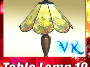victorian table lamp 10 3D मॉडल