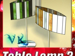 10 table lamps collection 3D Model