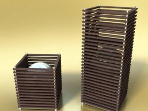 10 table lamps collection 3D Model