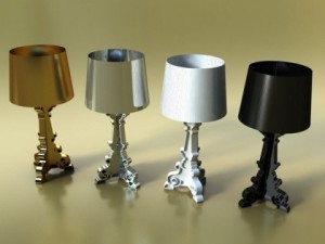 10 table lamps collection 3Dモデル