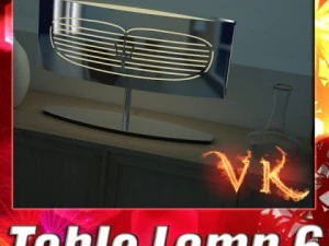 10 table lamps collection 3D Model