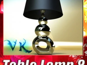 10 table lamps collection 3D Model