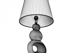 10 table lamps collection 3D Model