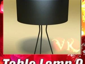 10 table lamps collection 3D Model