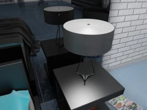 10 table lamps collection 3D Model