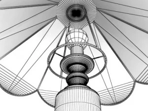 10 table lamps collection 3D Model