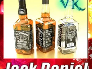 garrafa de jack daniels Modelo 3D