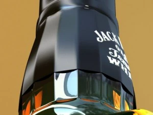 jack daniels bottle 3D Model