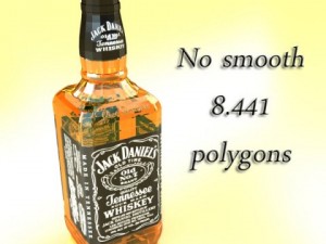 jack daniels bottle 3Dモデル