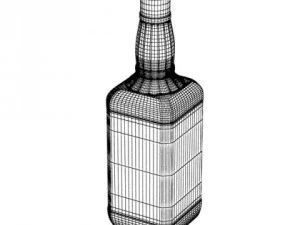 jack daniels bottle 3D Model