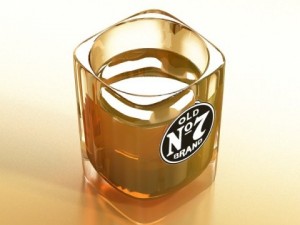 high detailed whisky shot glass 3D 模型