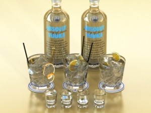 vodka absolut collection 3D 모델
