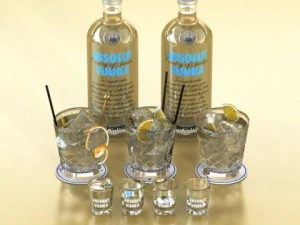 vodka absolut collection 3D Model
