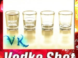 vodka shot glass 3D Model