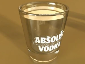 vodka shot glass 3D Model