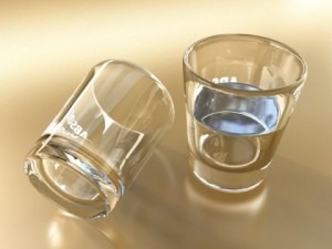 vodka shot glass 3D 모델
