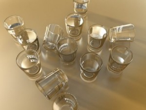 vodka shot glass 3D 모델