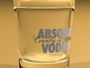 vodka shot glass 3D 모델