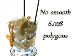 vodka cocktail glass 3D Модель